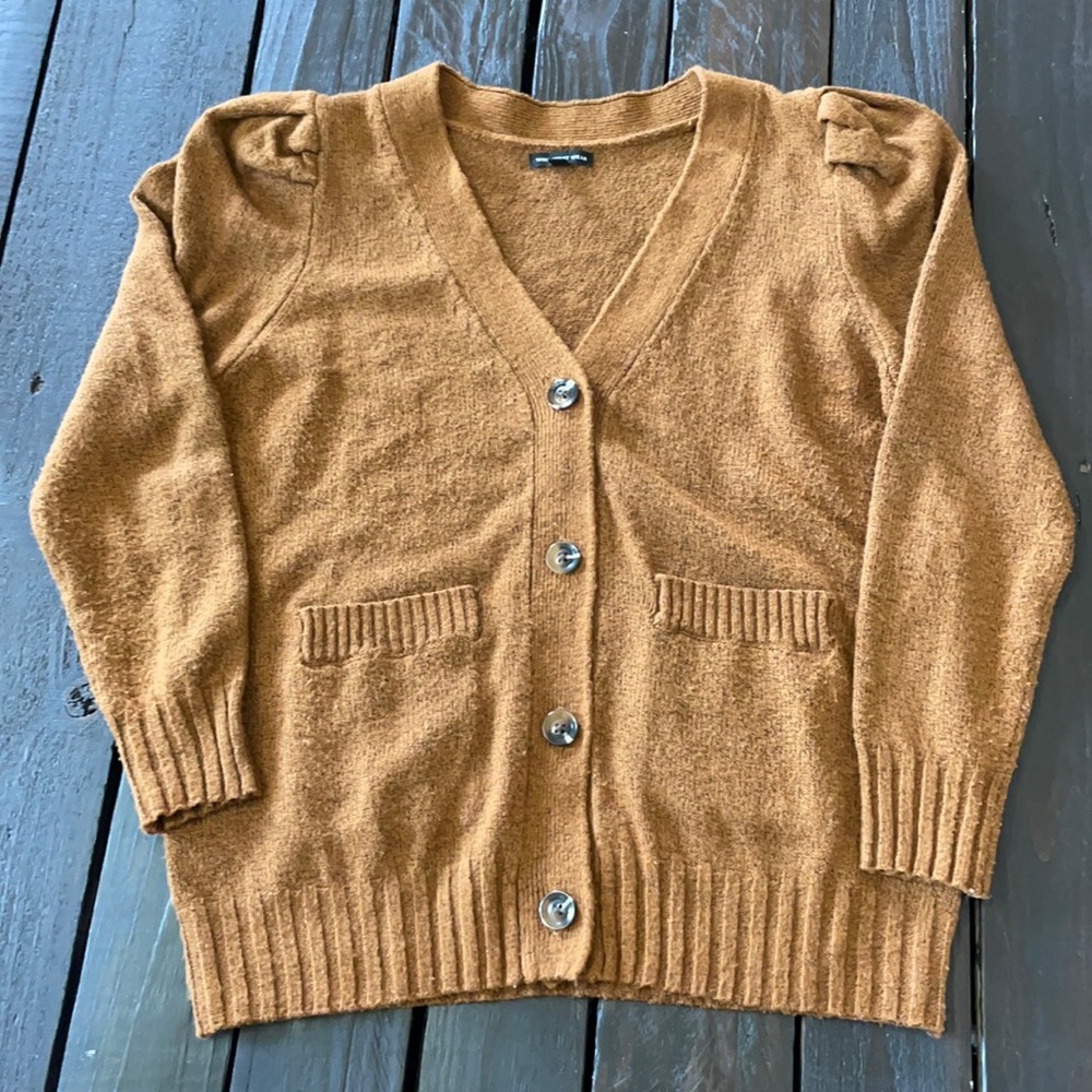 EUC 3/4 Puff Sleeve Cardigan